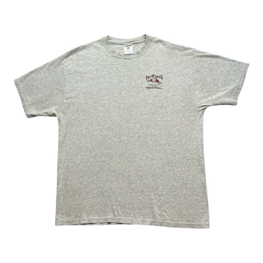 VTG Y2K Deer Hunting T Shirt Comedy "Pay Back" Rod And Gun‎ Club Men's Size XL